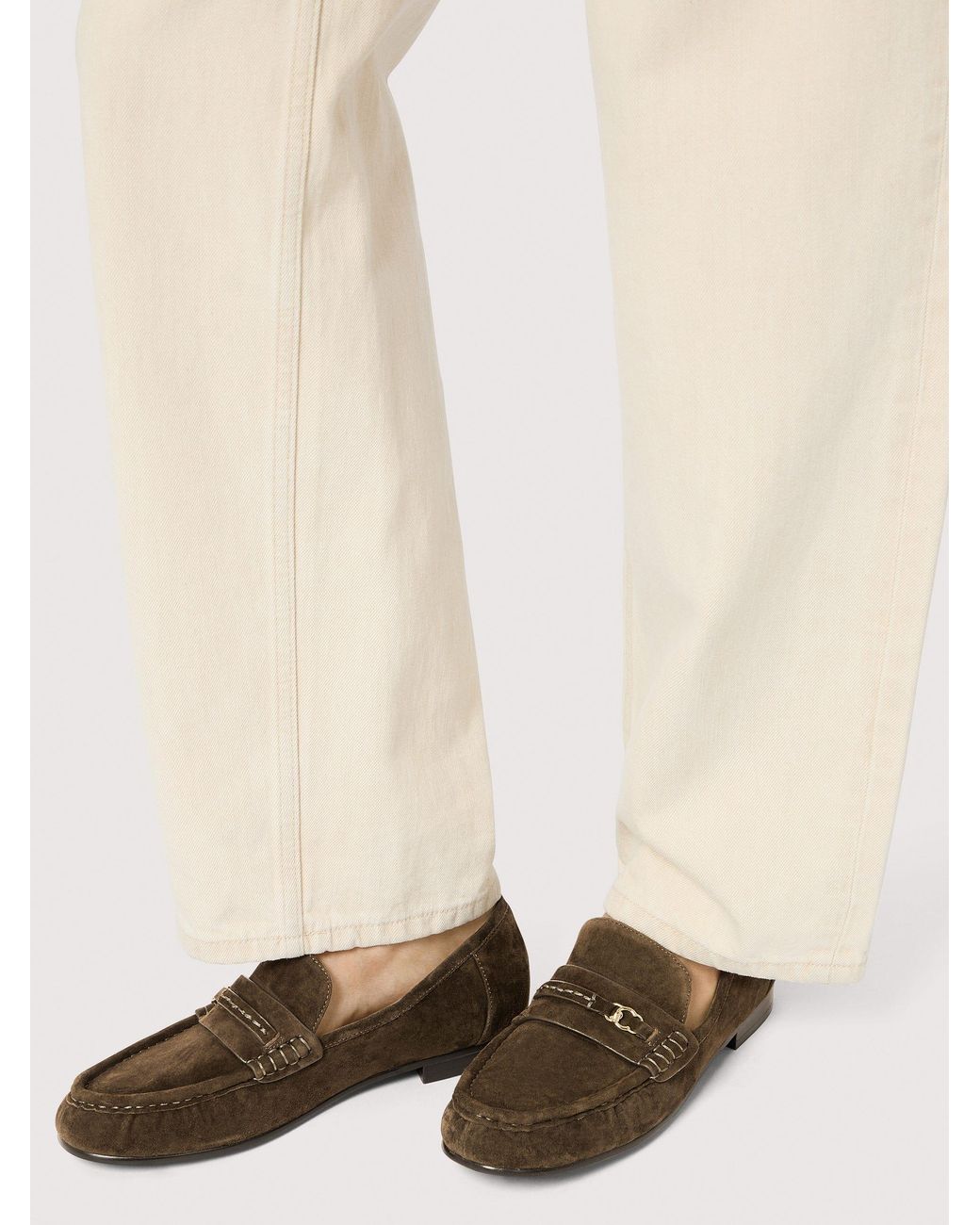 Coccinelle Brown Suede Loafers C-Easy