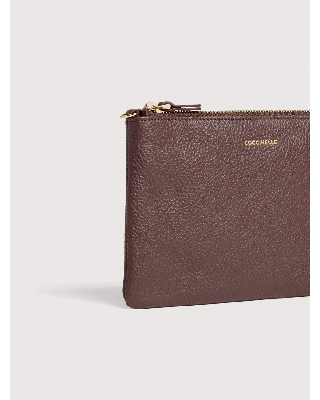 Coccinelle Brown Grained Leather Crossbody Bag Best Crossbody Mini