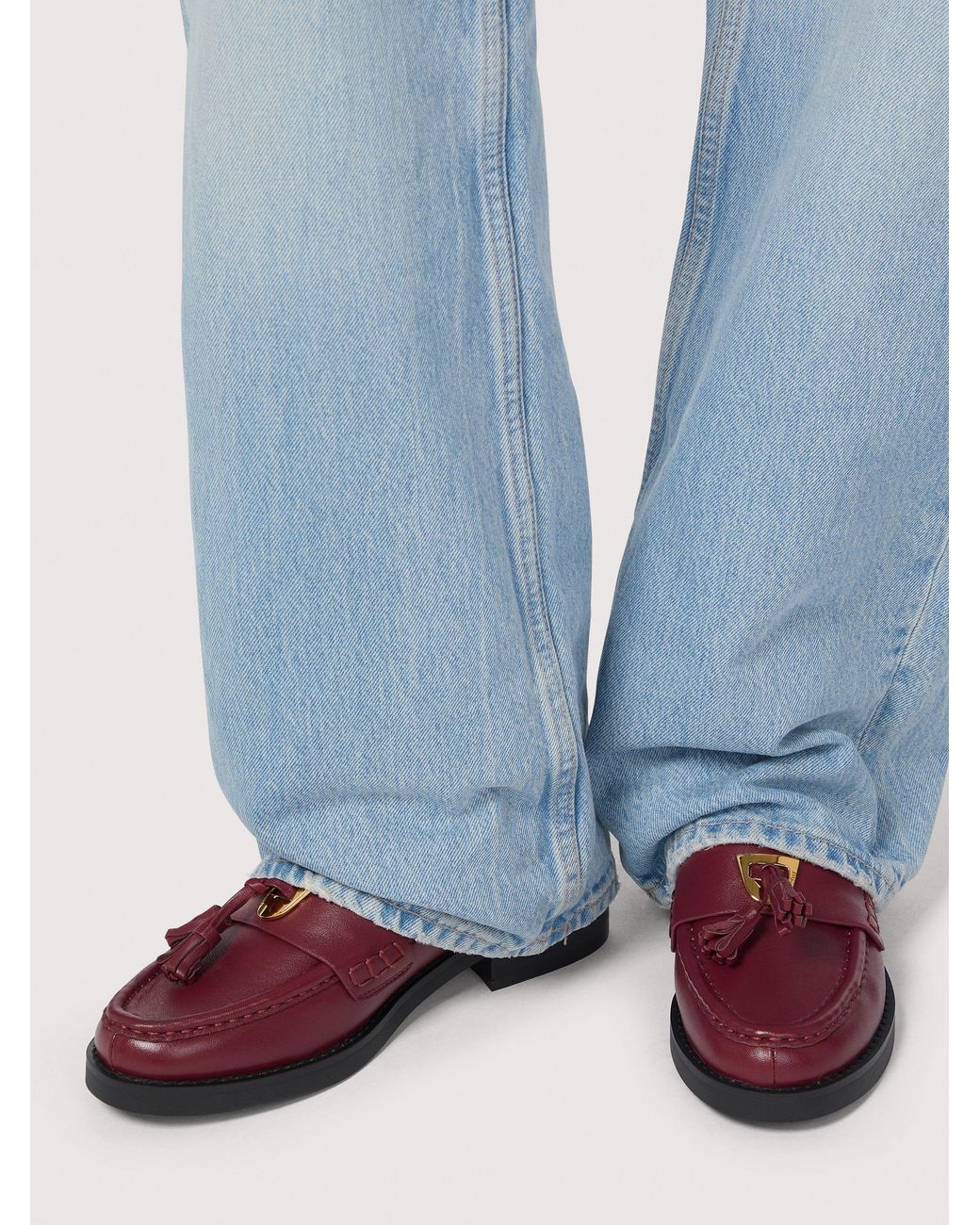 Coccinelle Black Smooth Leather Loafers Beat