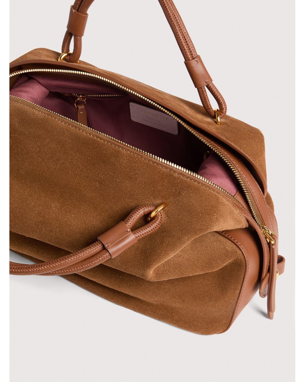 Coccinelle Multicolor Suede Handbag Lizzie Small