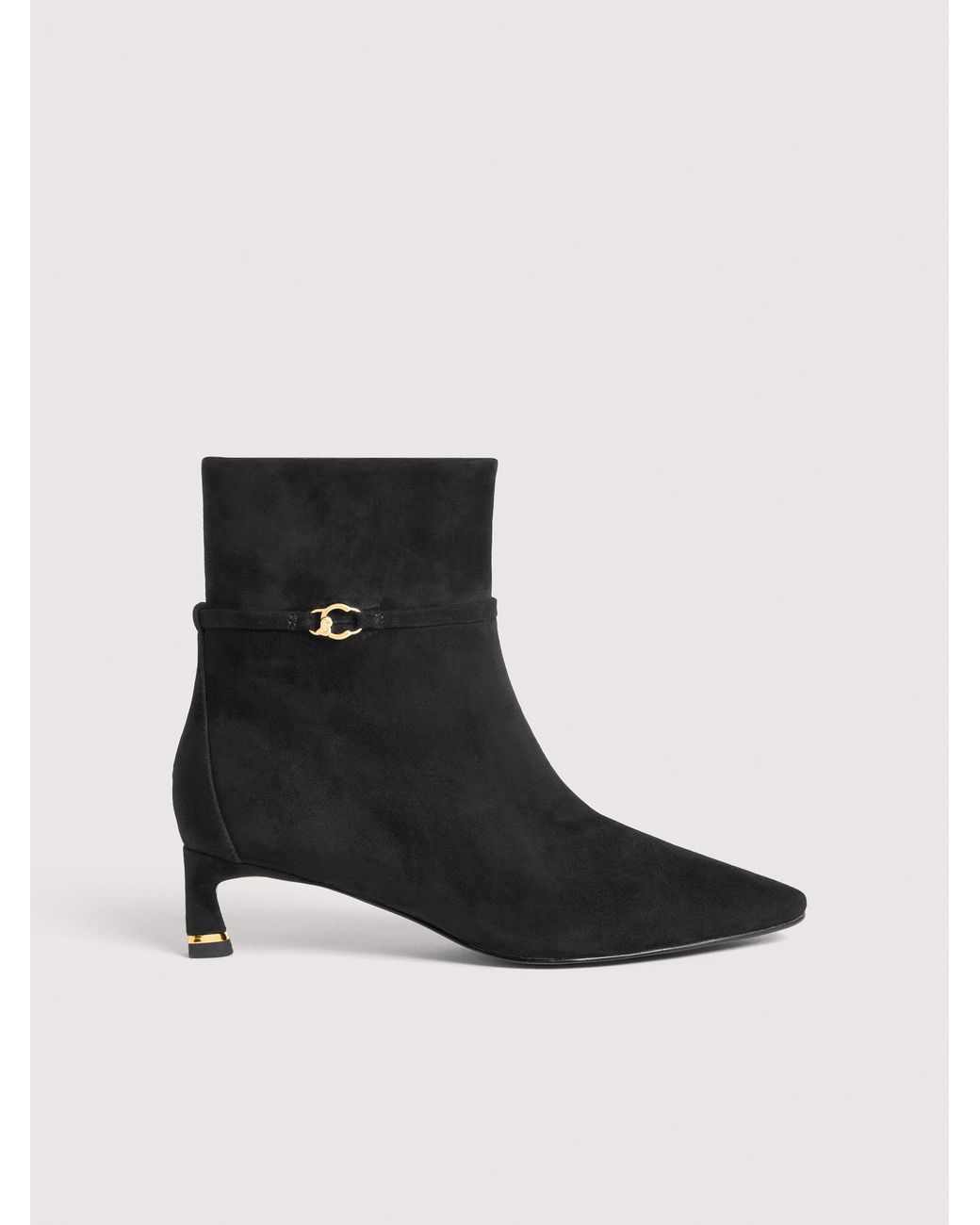 Coccinelle Black Suede Ankle Boots C-Look