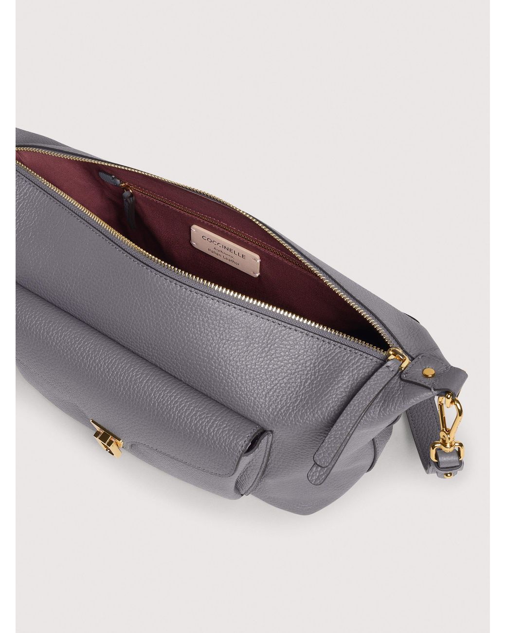 Coccinelle Multicolor Grained Leather Crossbody Bag Beat Generation Medium