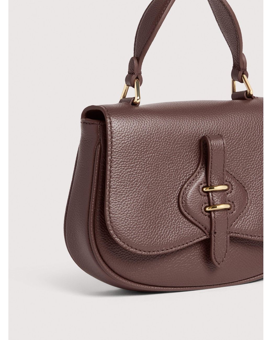 Coccinelle Pink Micro Grained Leather Minibag Mavery Mini