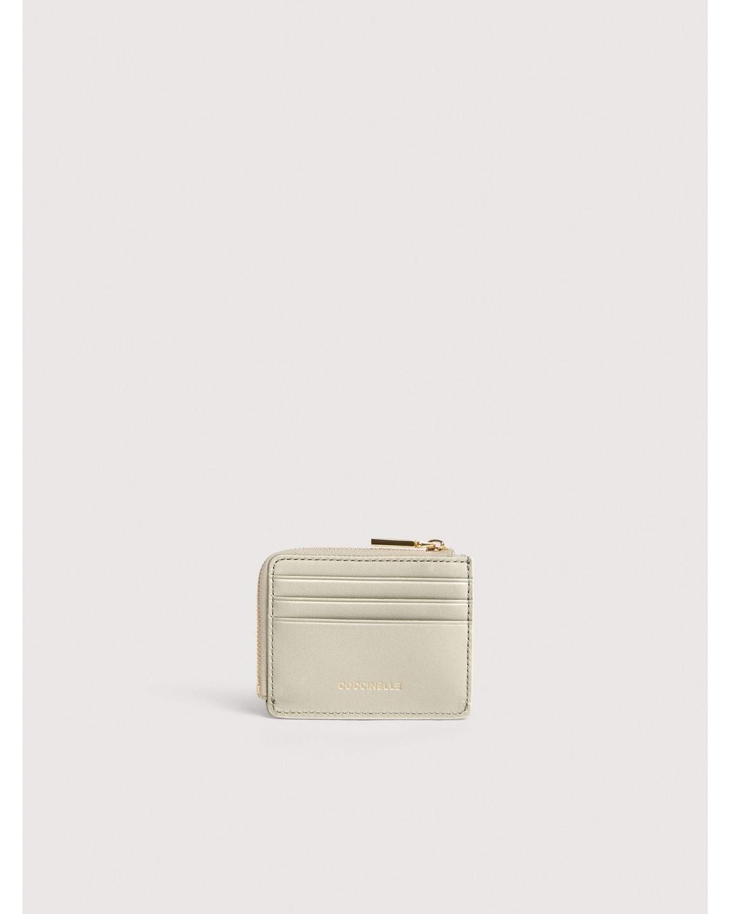 Coccinelle Natural Smooth Leather Card Holder C-Me Small