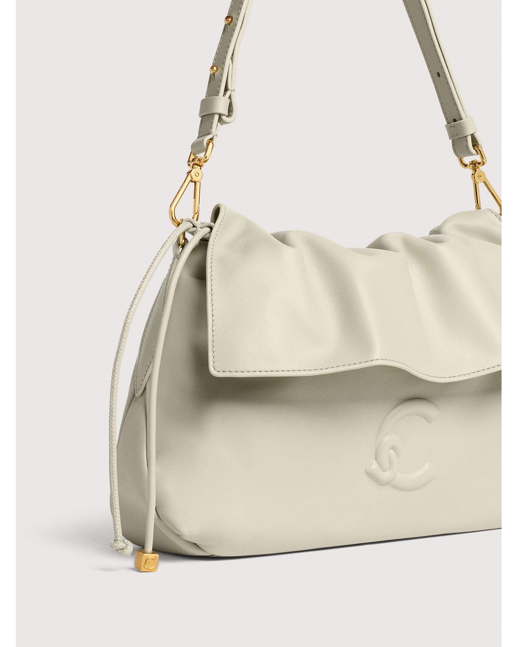 Coccinelle Natural Smooth Leather Shoulder Bag Lidia Small