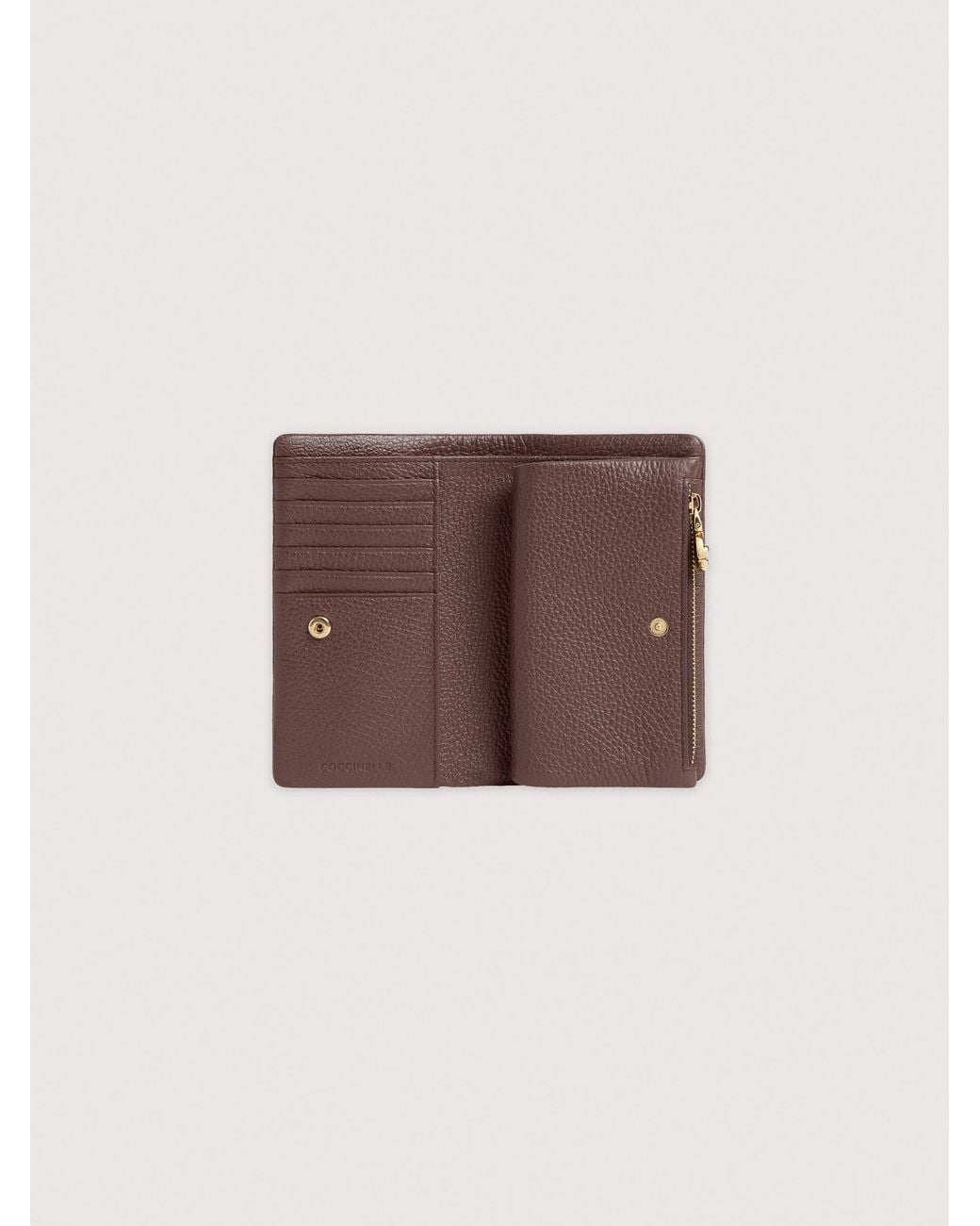 Coccinelle Brown Medium Grained Leather Wallet C-Me Large