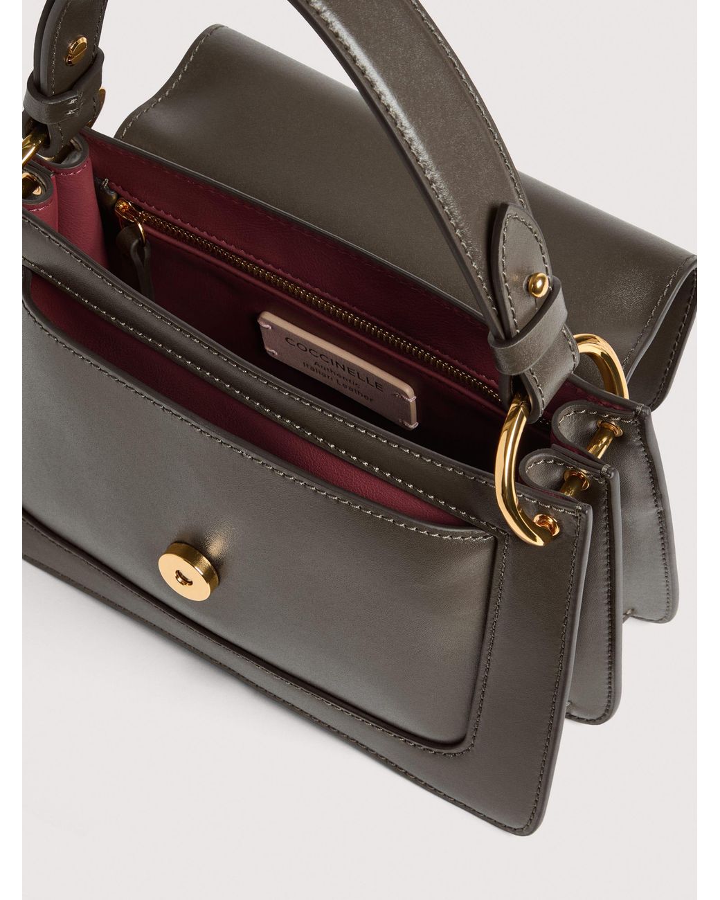 Coccinelle Multicolor Smooth Calf Leather Handbag C-Me Small