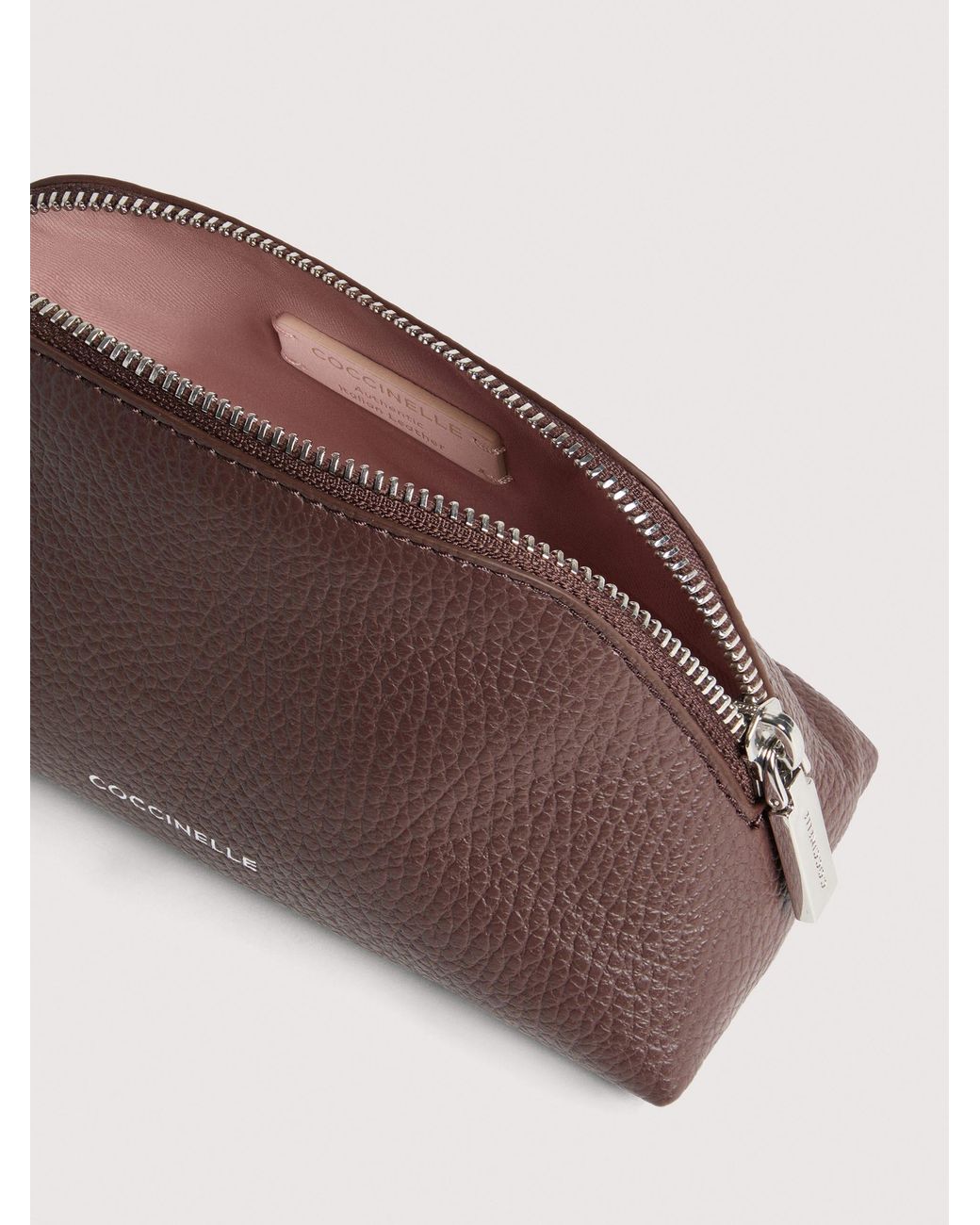 Coccinelle Multicolor Grained Leather Make-Up Bag Helga Small