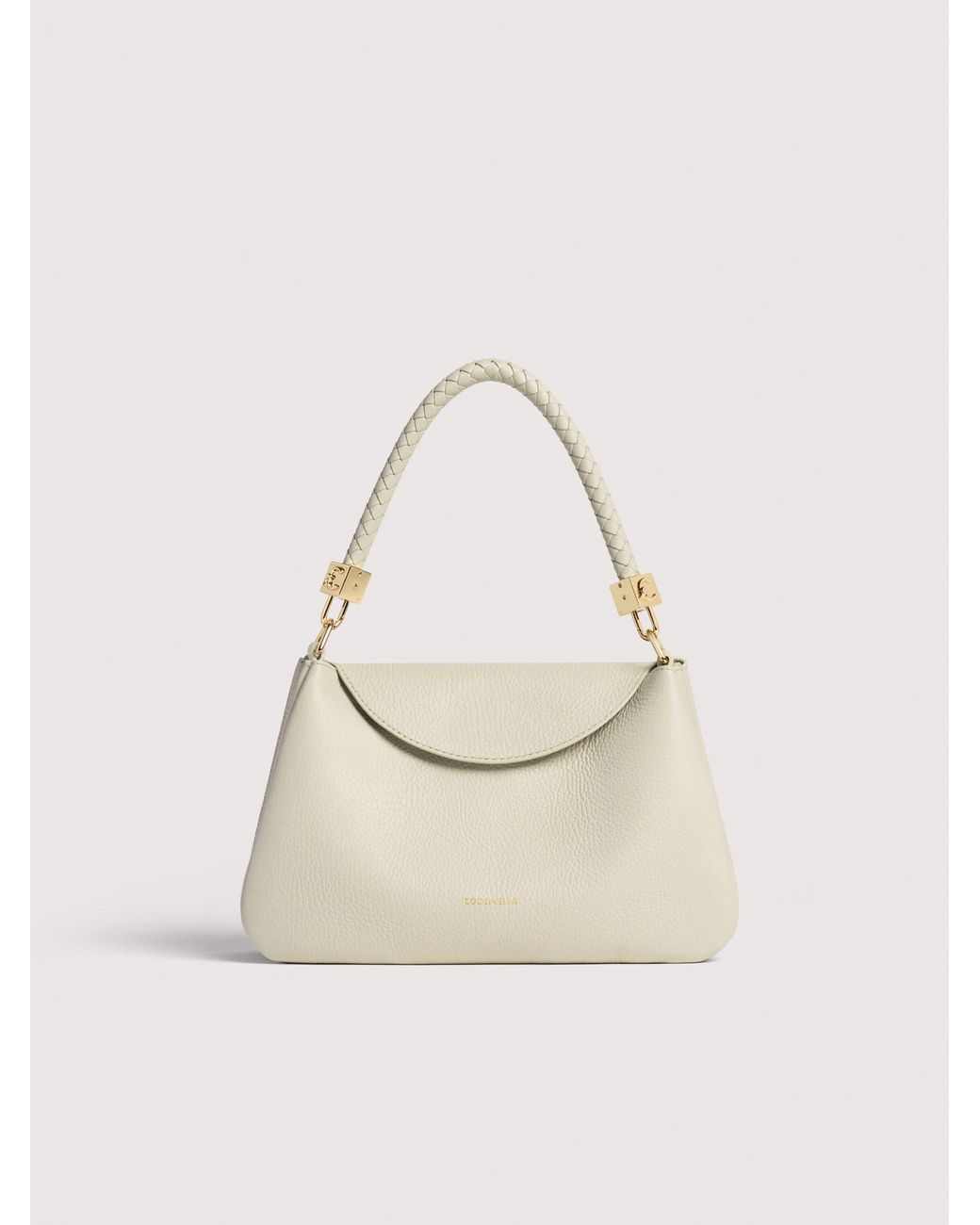 Coccinelle Natural Grained Leather Handbag Tiggy Small