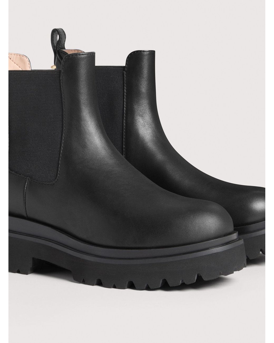 Coccinelle Black Cowhide-Effect Smooth Leather Ankle Boots Mavery