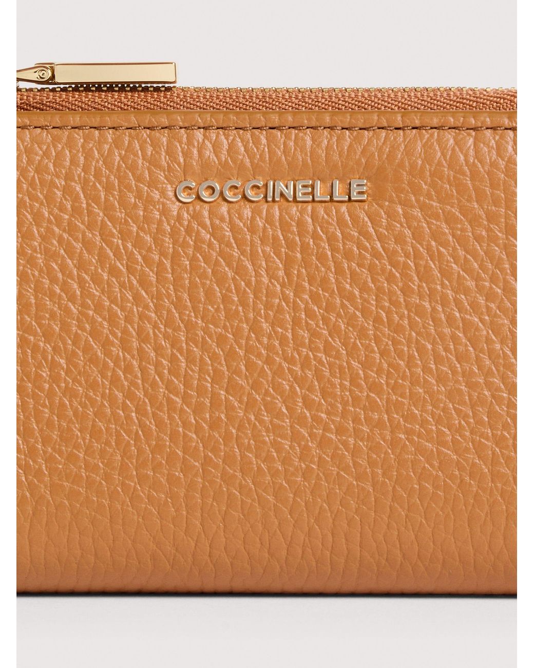 Coccinelle Multicolor Small Grained Leather Wallet Metallic Small