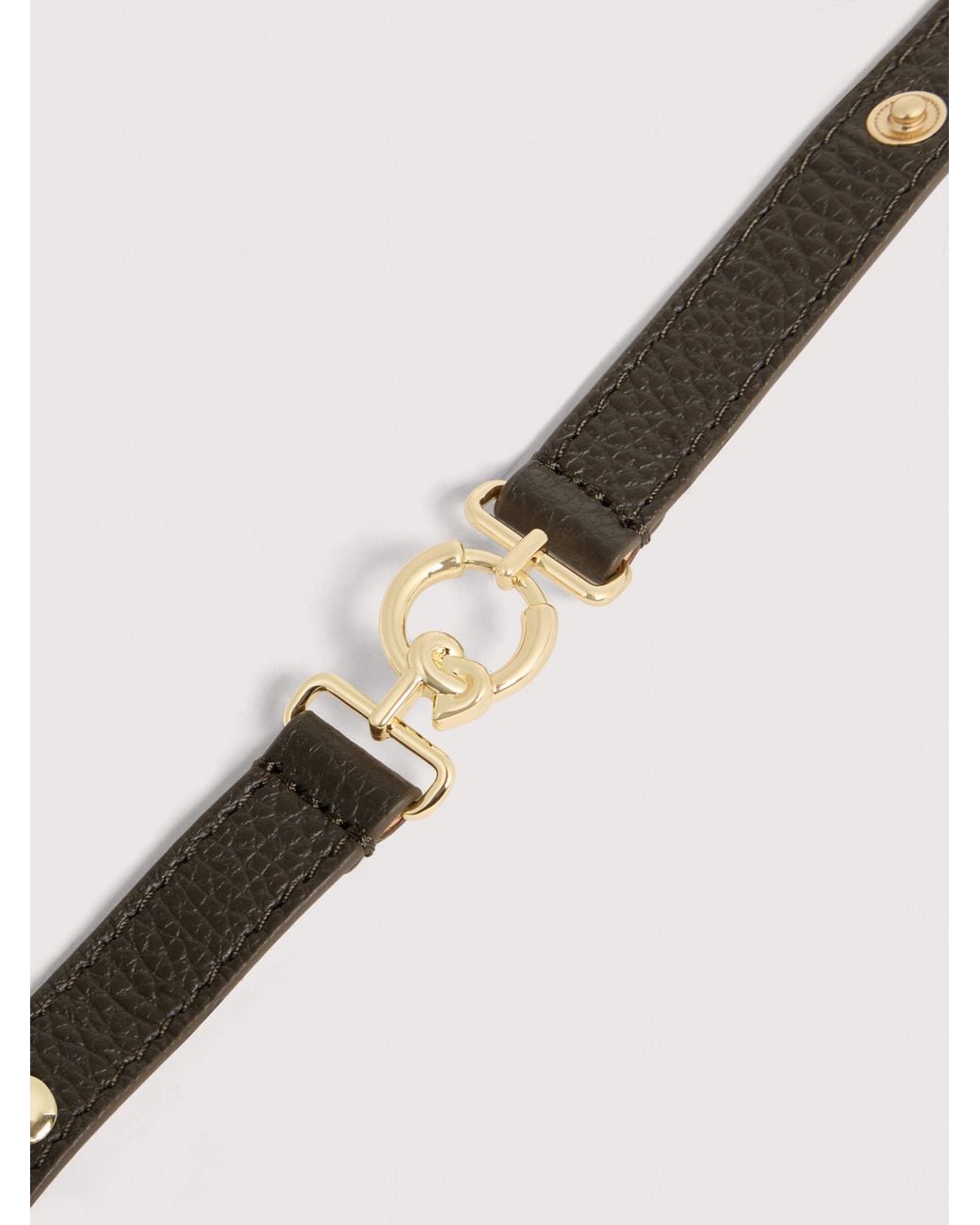 Coccinelle Natural Grained Leather Bracelet C-Me