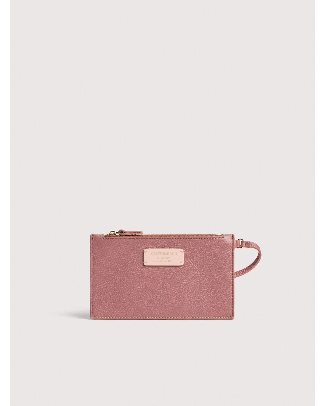 Coccinelle Pink Grained Leather Tote Bag C-Easy Large