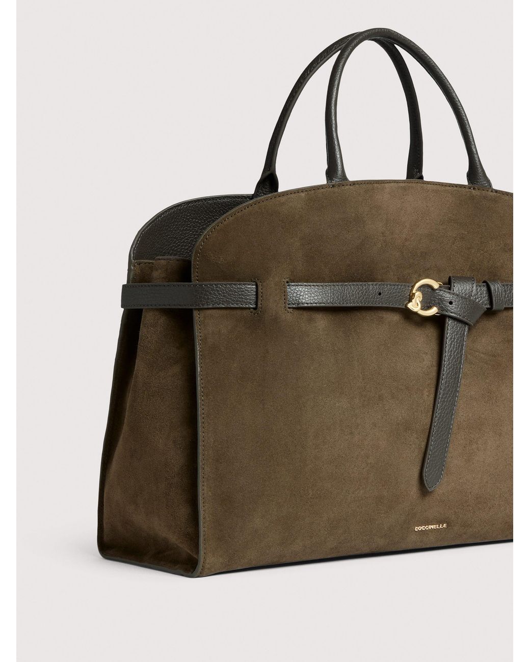 Coccinelle Multicolor Suede Handbag Sabine Large