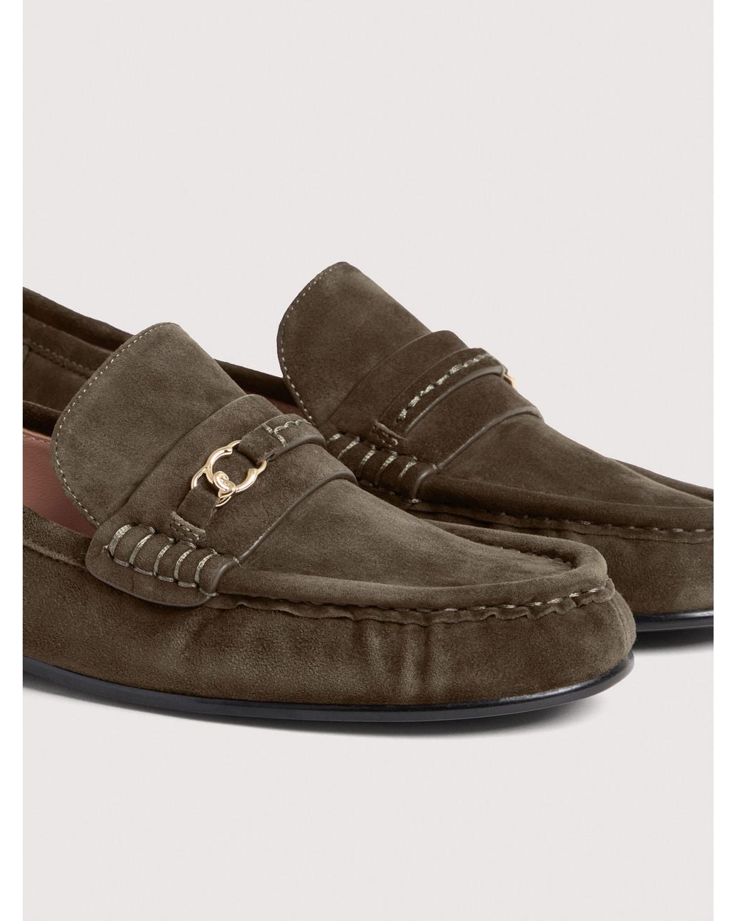 Coccinelle Brown Suede Loafers C-Easy