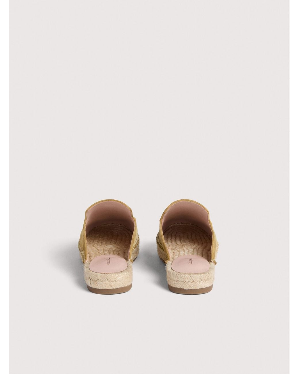Coccinelle Natural Suede Espadrille Clogs Loop
