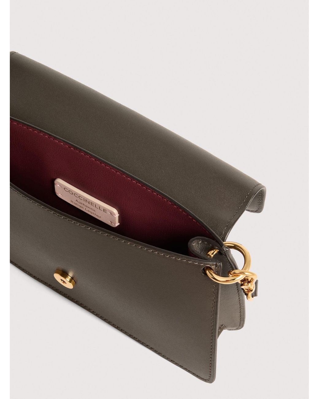 Coccinelle Natural Smooth Calf Leather Minibag C-Me Mini