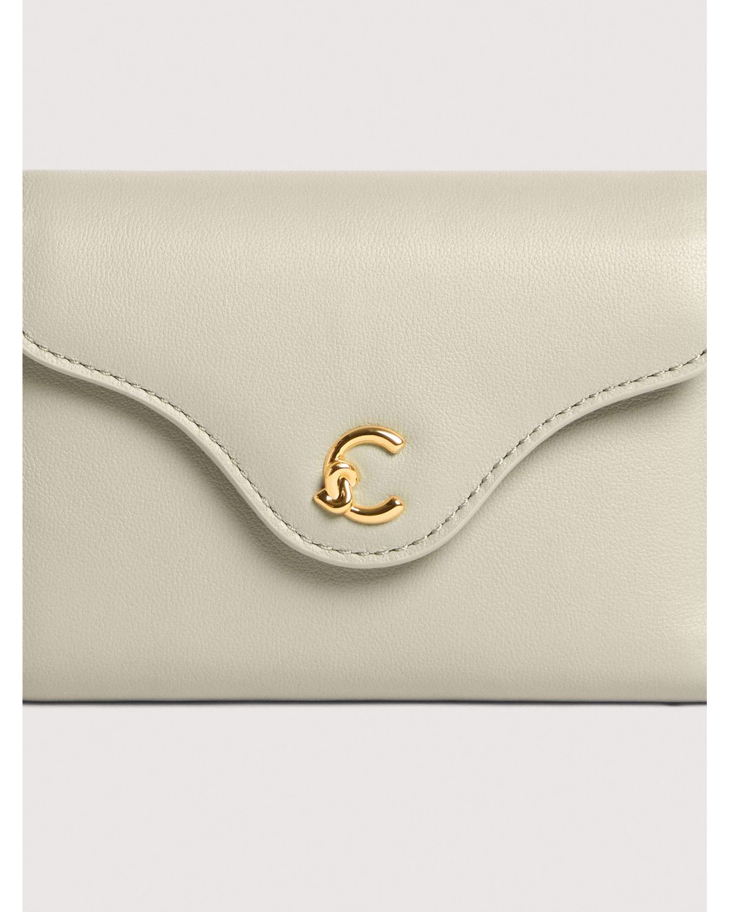Coccinelle Natural Smooth Leather Wallet C-Me Medium