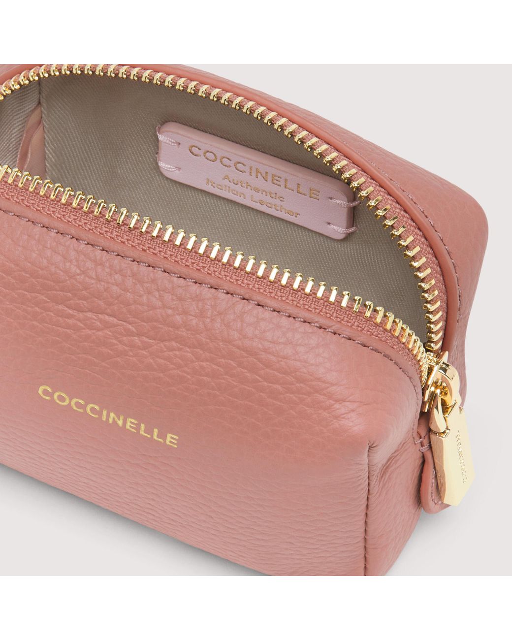 Coccinelle Leather Trousse Medium Beauty Cases_ in Pink | Lyst