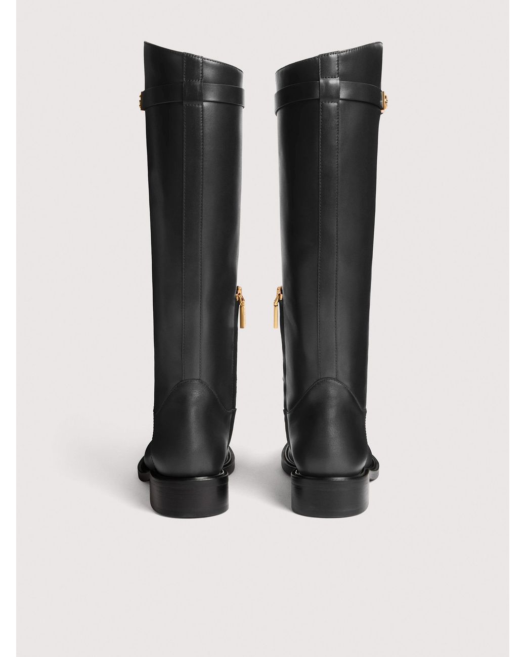 Coccinelle Black Cowhide-Effect Smooth Leather Boots Pansy