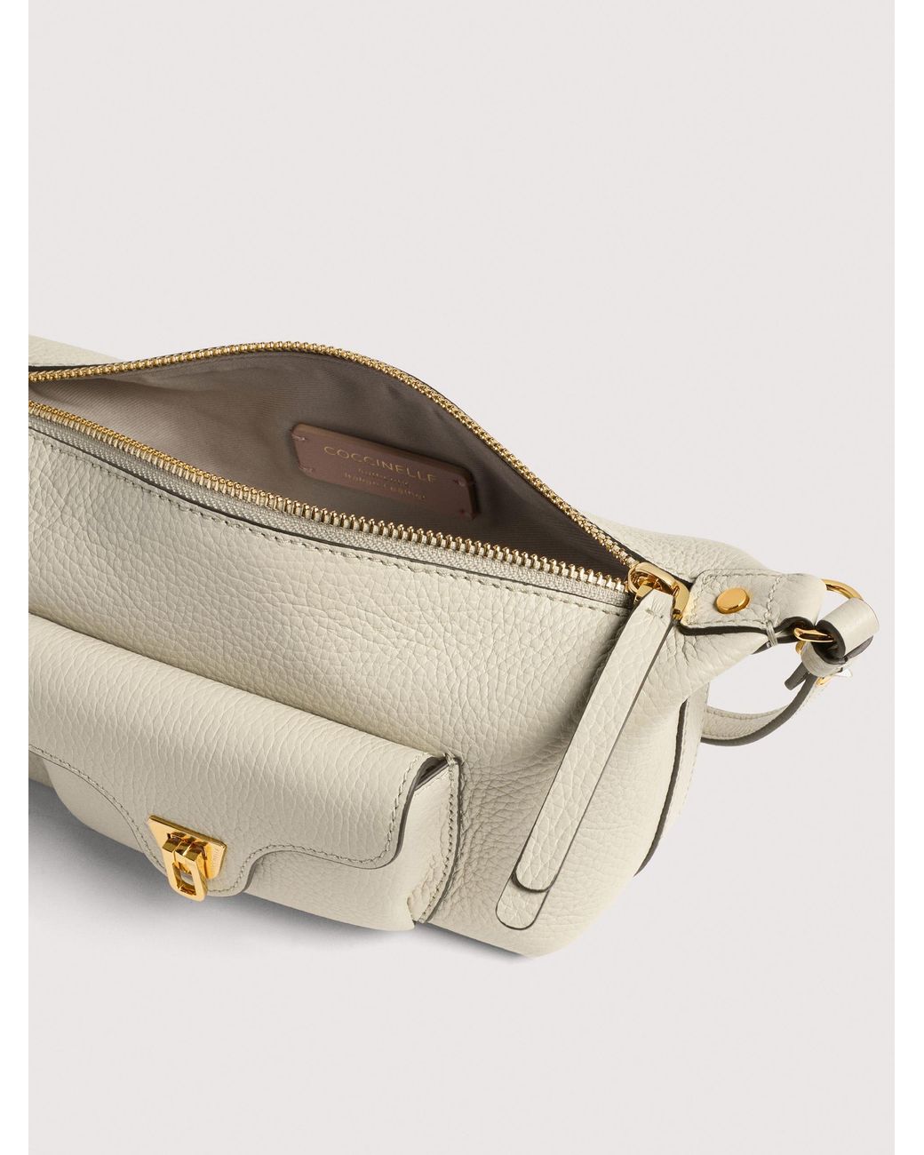 Coccinelle Natural Grained Leather Minibag Beat Generation Mini