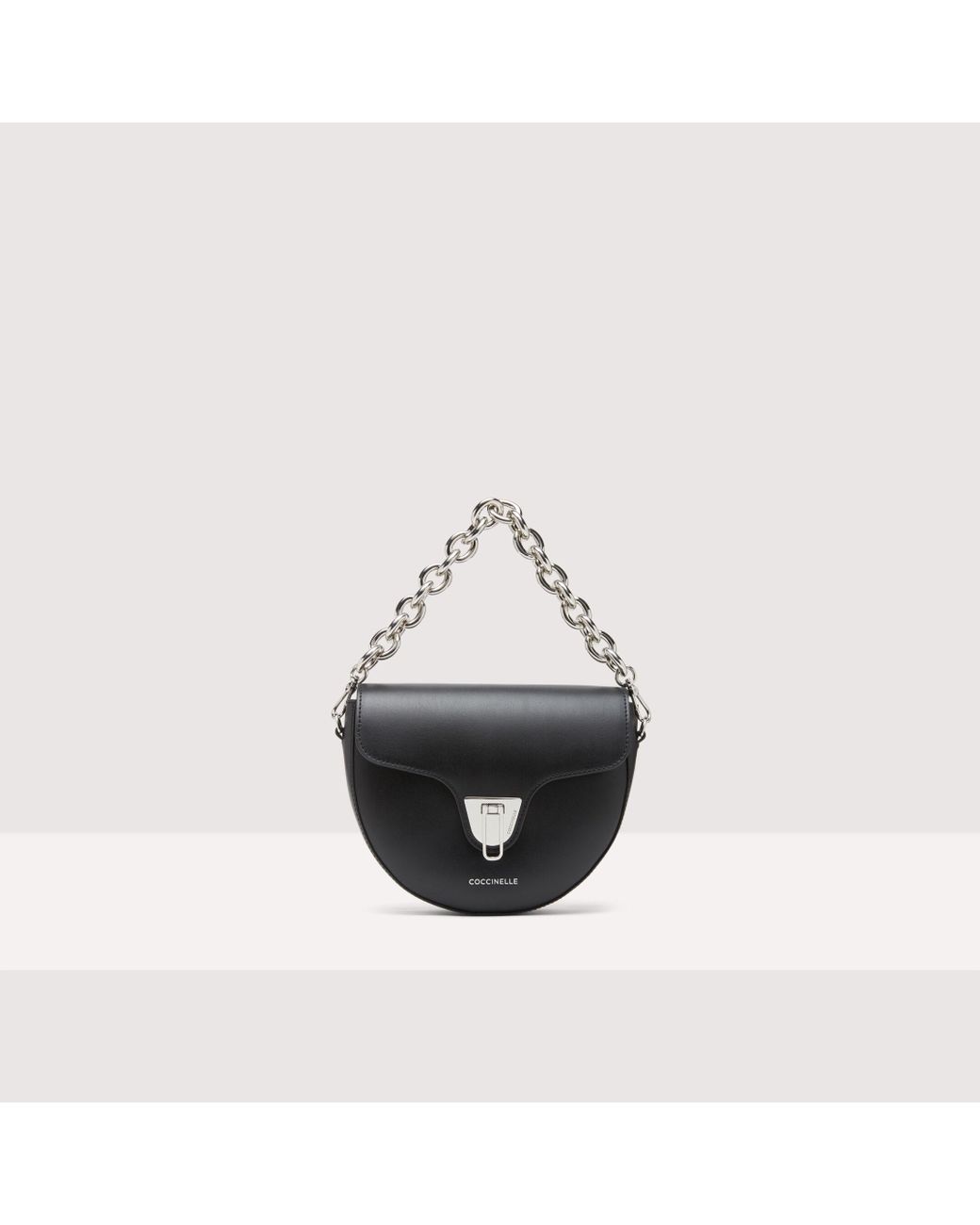 Coccinelle Beat Saddle Smooth Small Crossbody Bags_ in Black | Lyst