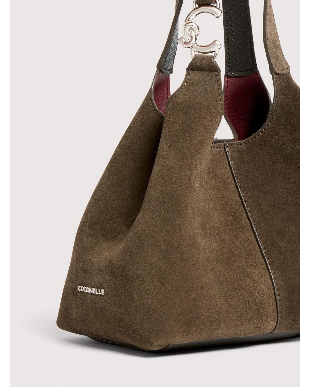 Coccinelle Multicolor Suede Handbag C-Easy Suede Small