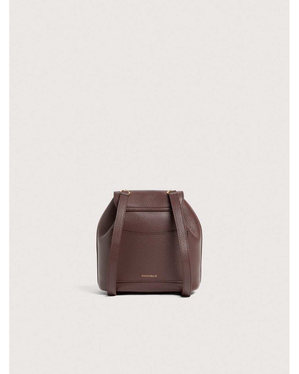 Coccinelle Multicolor Grained Leather Backpack C-Me Lock Small