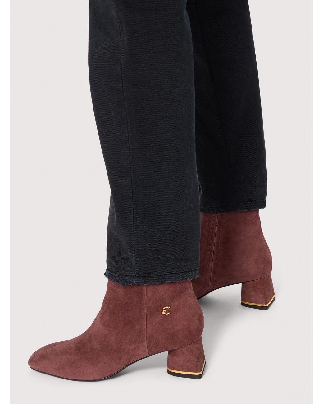 Coccinelle Brown Suede Ankle Boots C-Everyday