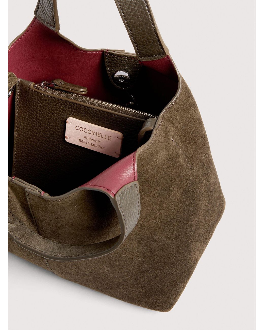 Coccinelle Multicolor Suede Handbag C-Easy Suede Small