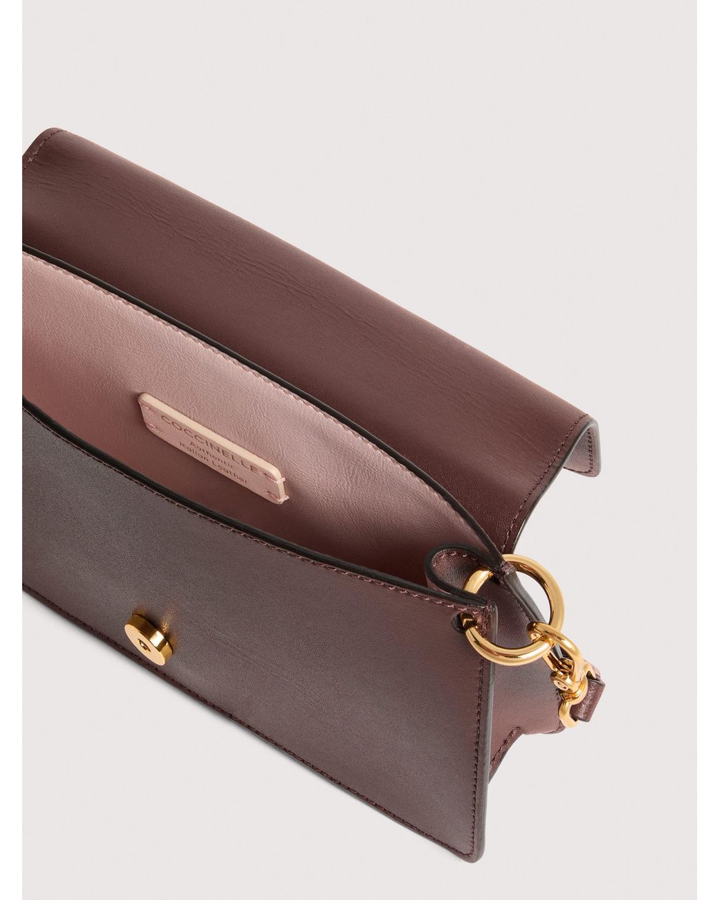 Coccinelle Brown Smooth Calf Leather Minibag C-Me Mini