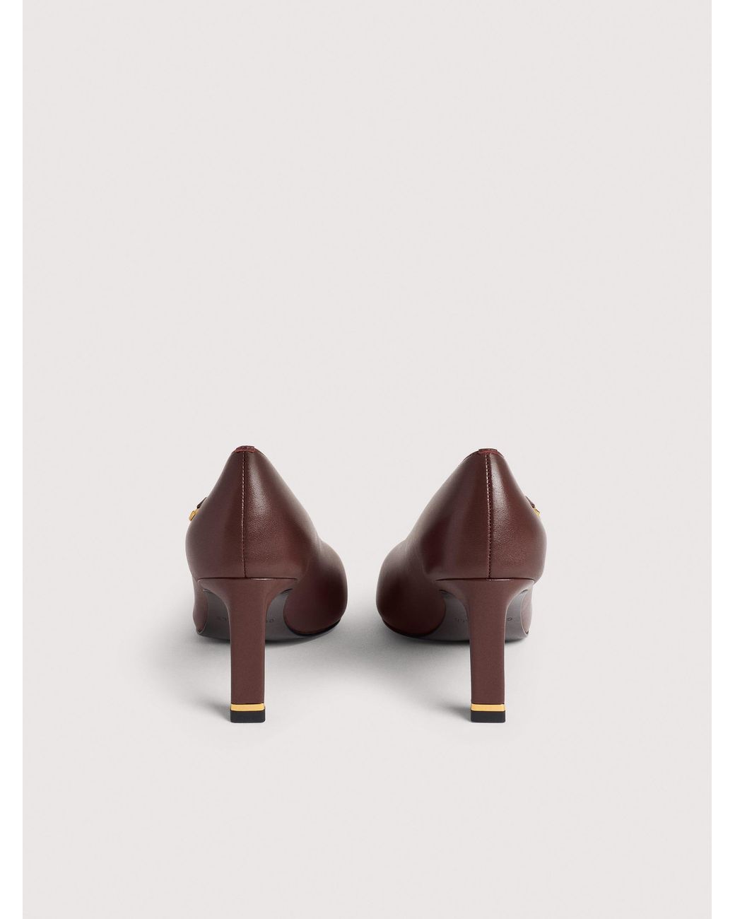 Coccinelle Brown Smooth Leather Pumps C-Look