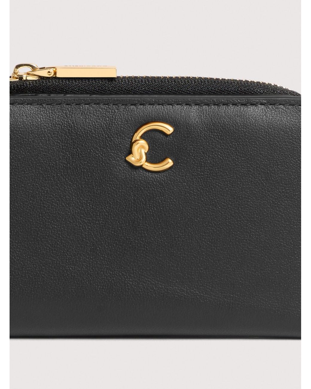 Coccinelle White Smooth Leather Wallet C-Me Small