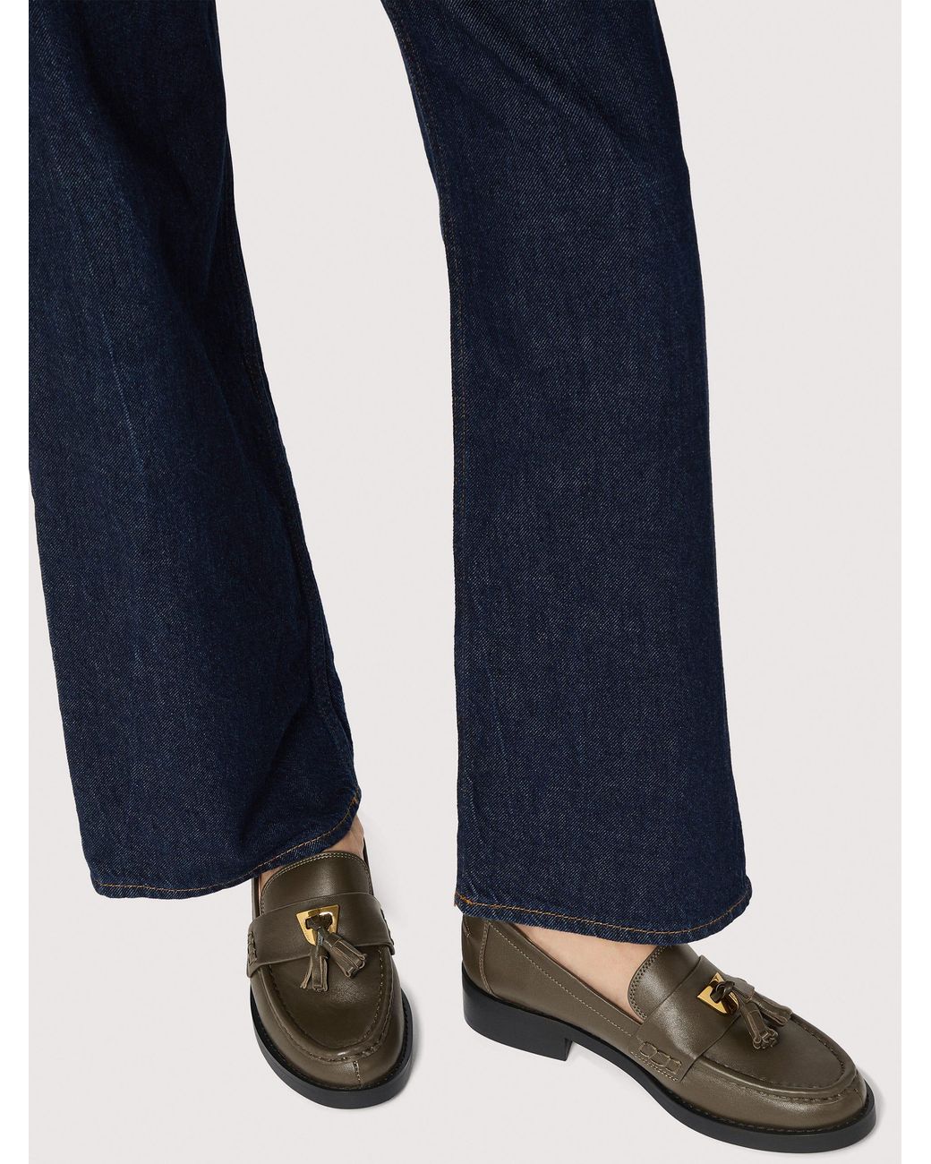 Coccinelle Multicolor Smooth Leather Loafers Beat