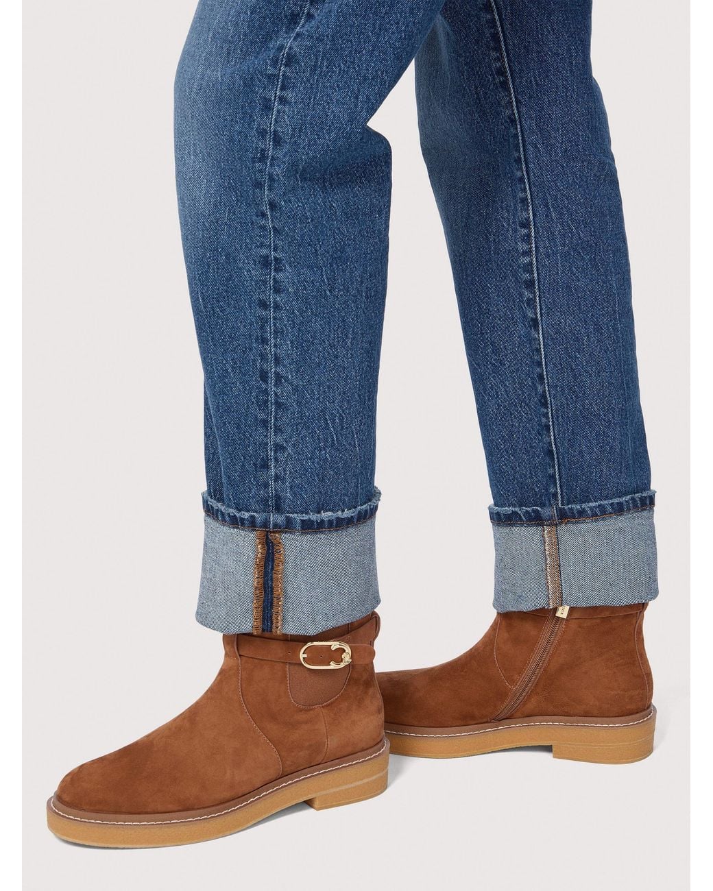 Coccinelle Brown Suede Ankle Boots C-Saddle