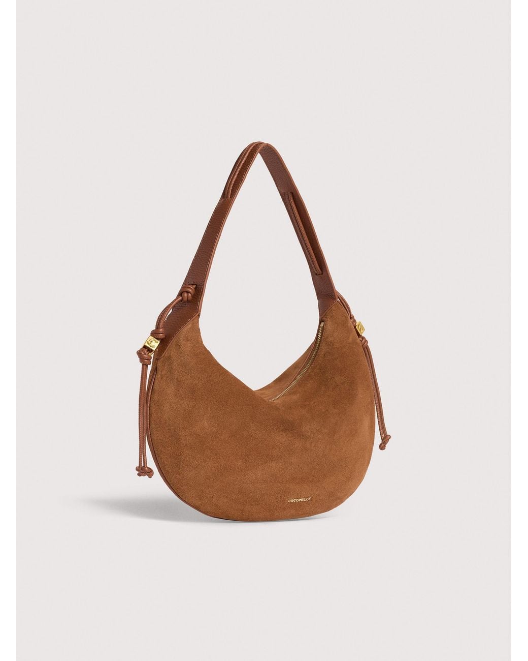 Coccinelle Multicolor Suede Shoulder Bag Thess Medium