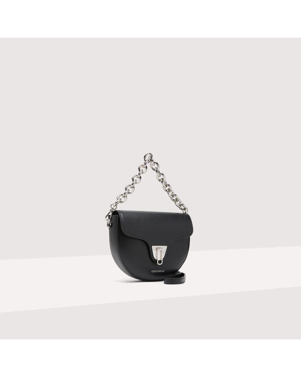 Coccinelle Beat Saddle Smooth Small Crossbody Bags in Black Lyst