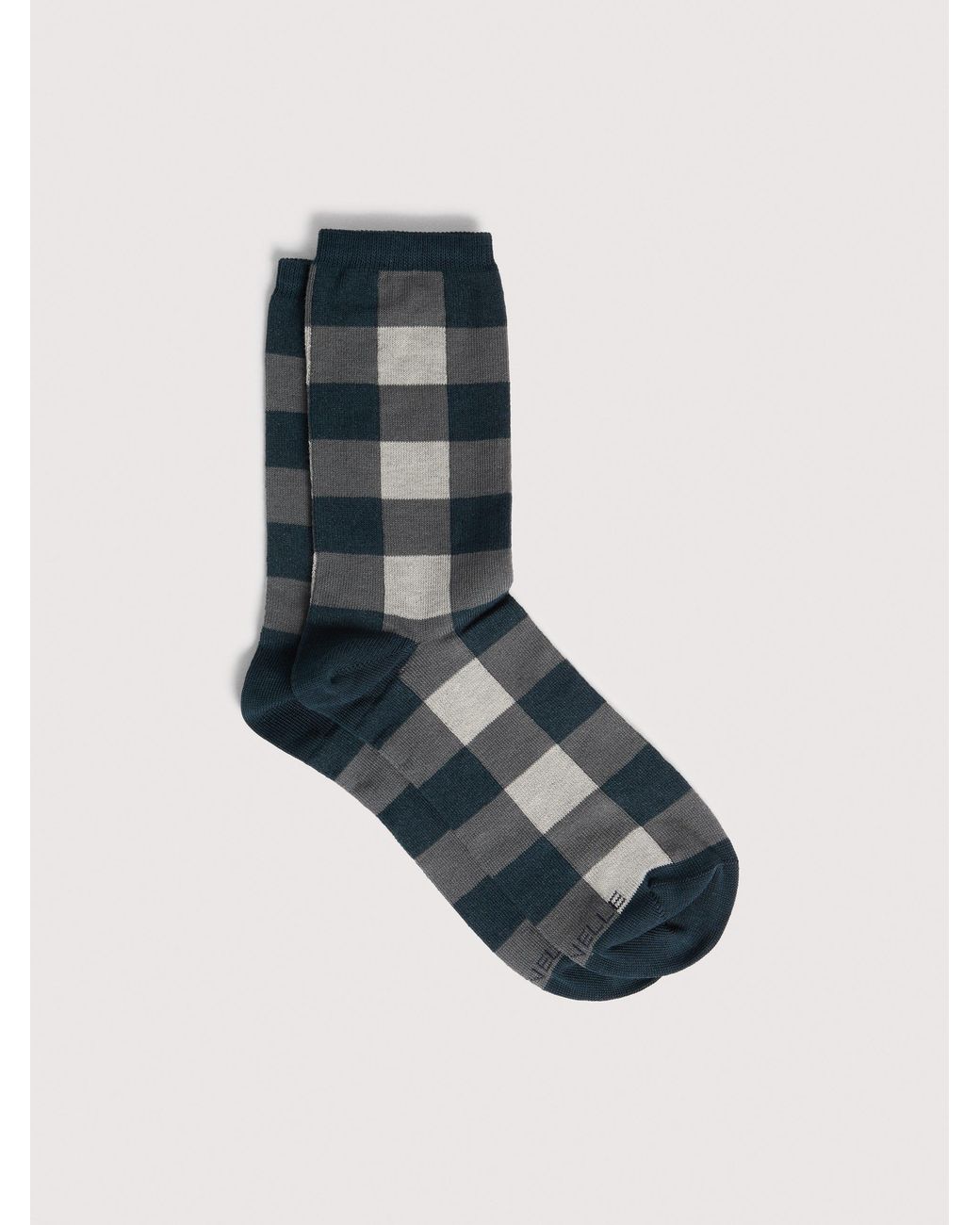 Coccinelle Blue Cotton-Blend Socks Vichy