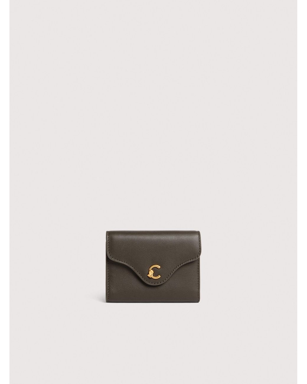 Coccinelle White Smooth Leather Wallet C-Me Small