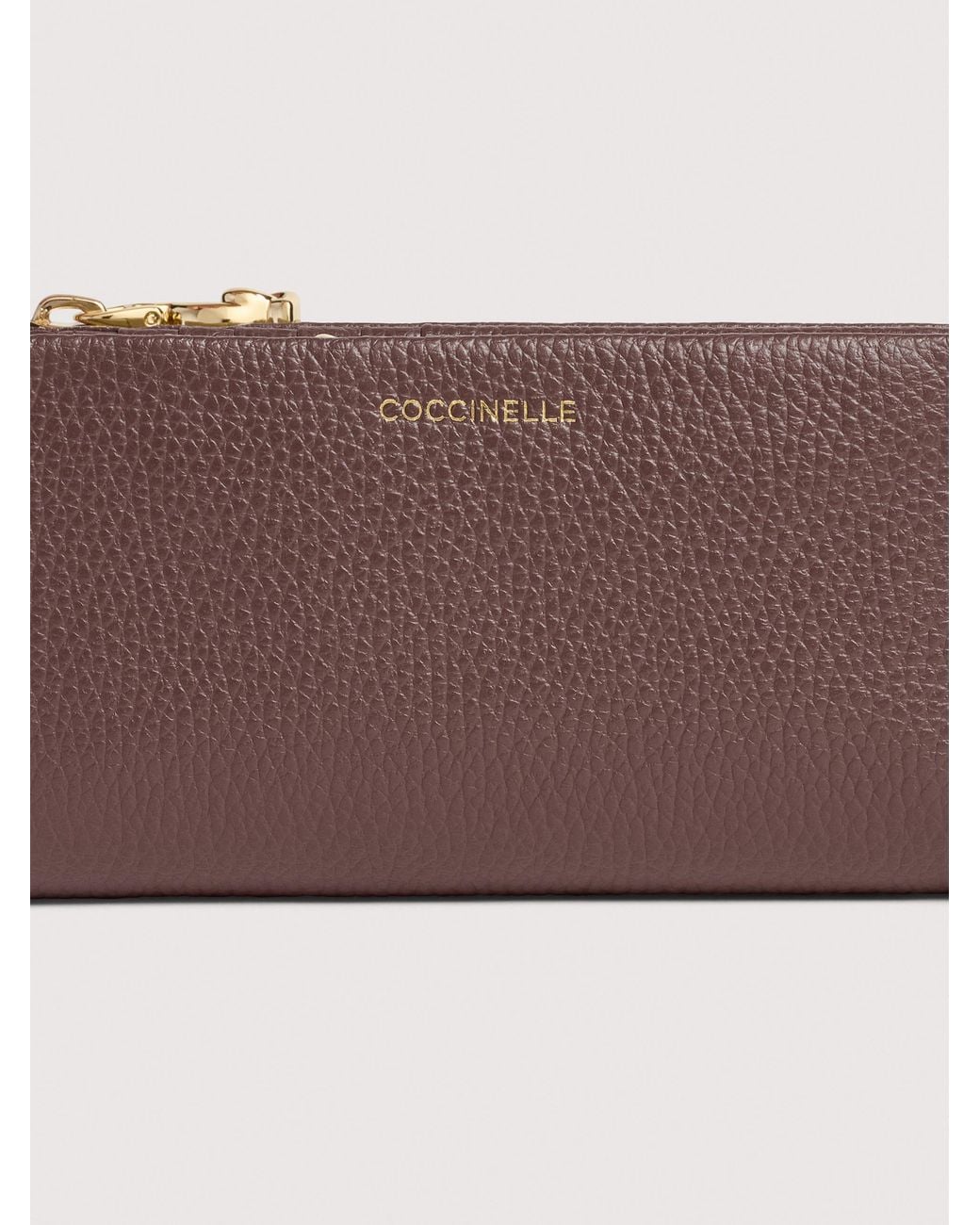 Coccinelle Brown Medium Grained Leather Wallet C-Me Large