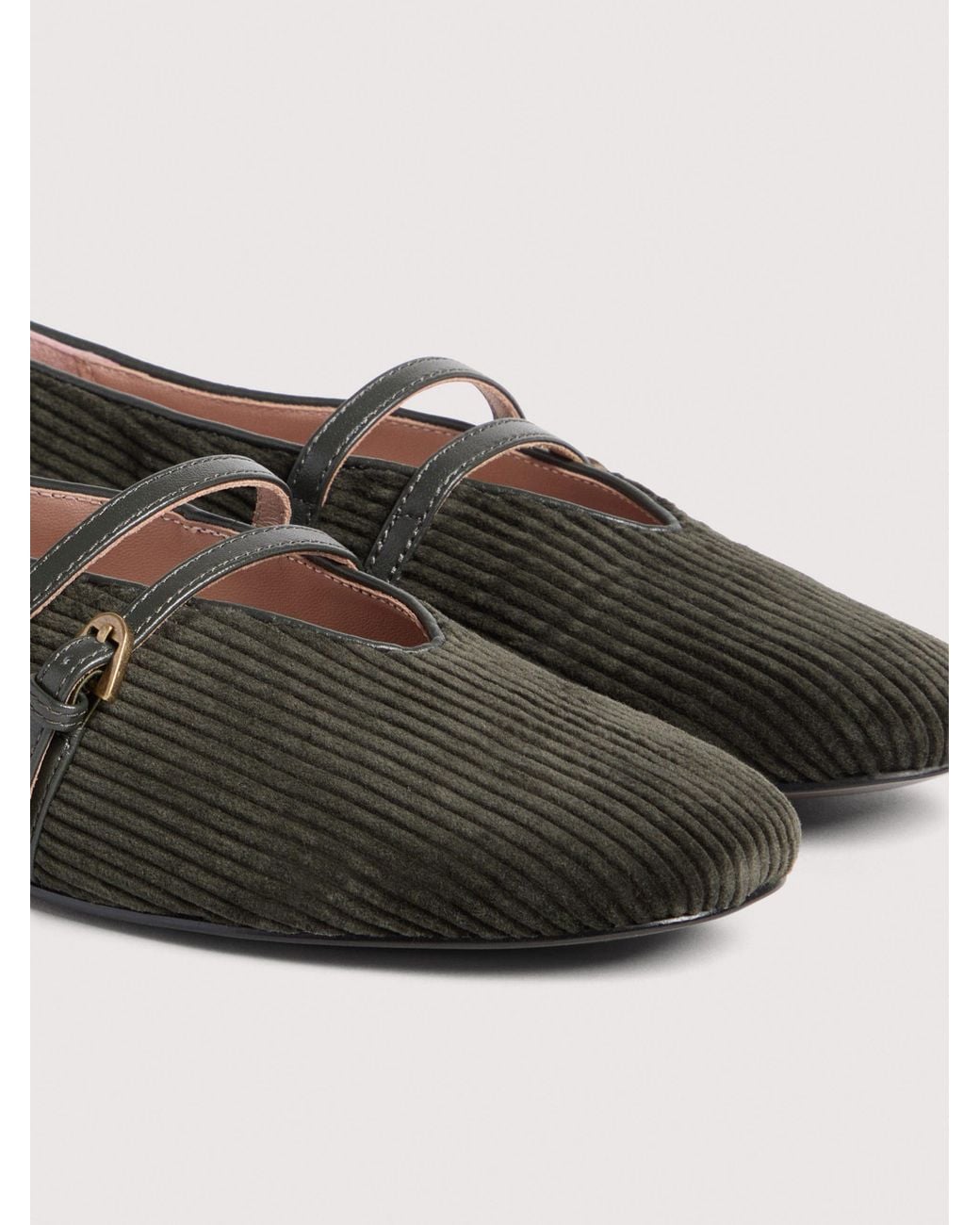 Coccinelle Multicolor Corduroy Fabric Ballet Flats Risako