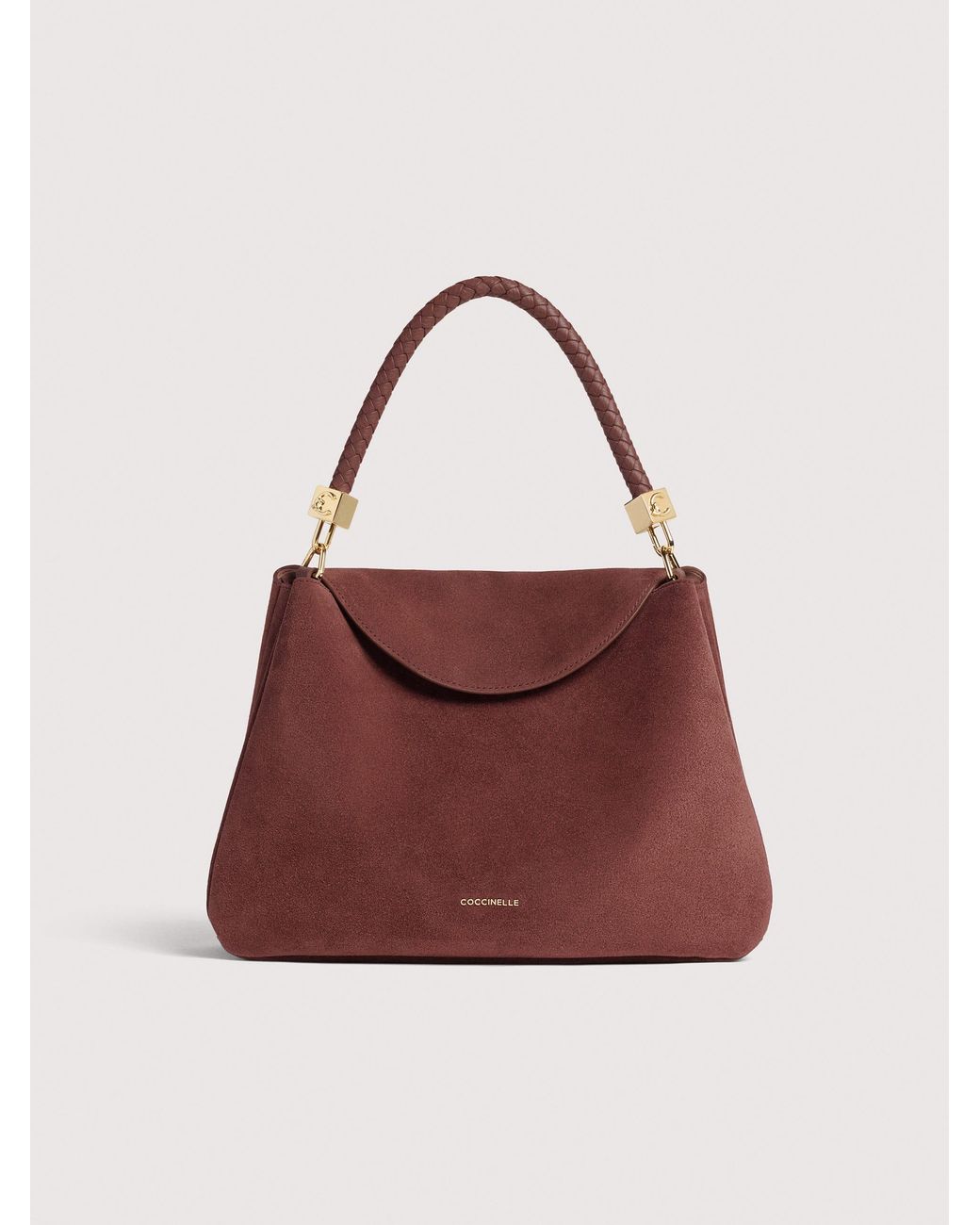 Coccinelle Red Suede Handbag Tiggy Medium