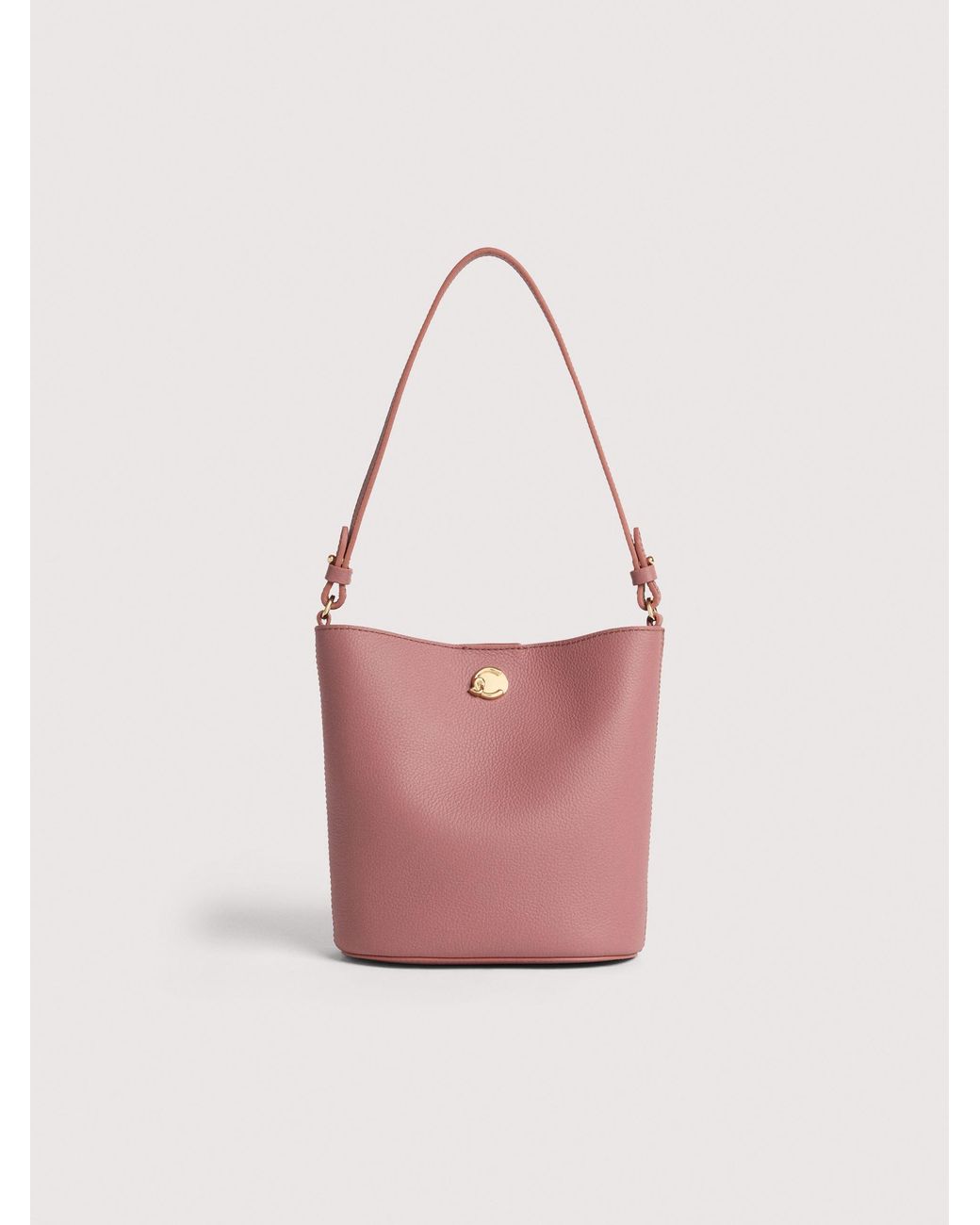 Coccinelle Pink Grained Leather Minibag Nikla Mini