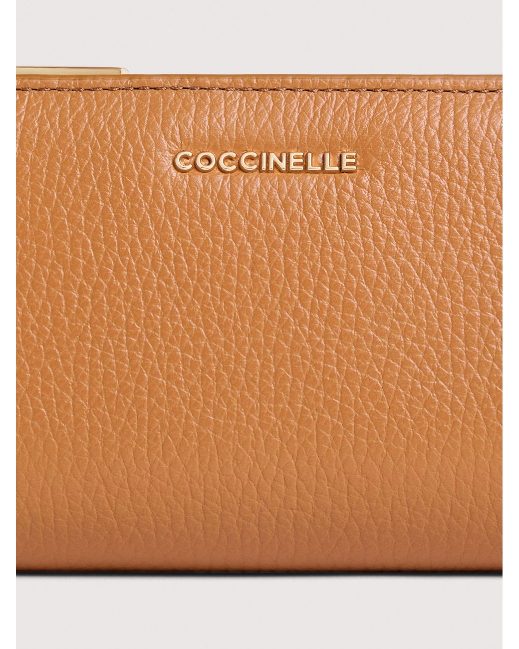 Coccinelle Multicolor Medium Grained Leather Wallet Metallic Large