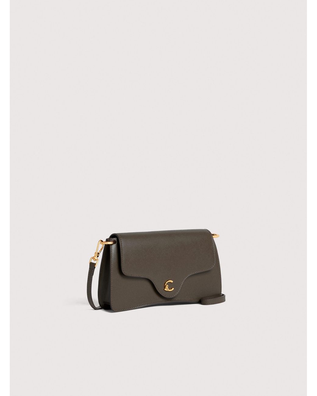 Coccinelle Natural Smooth Calf Leather Minibag C-Me Mini