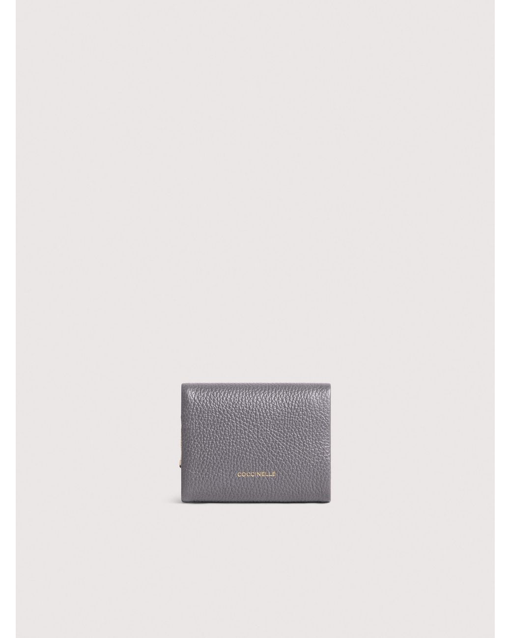 Coccinelle White Grained Leather Wallet C-Me Softy Small