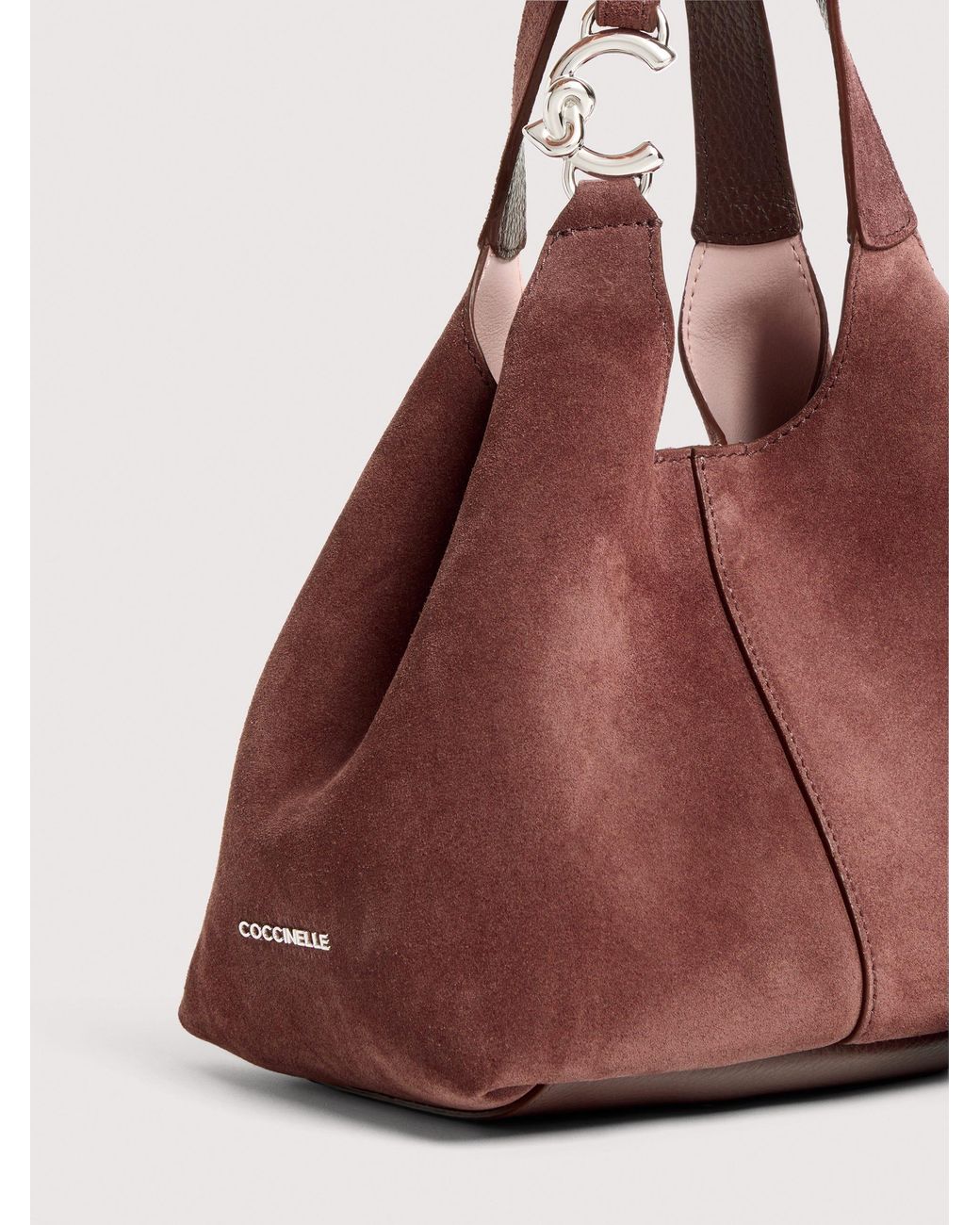 Coccinelle Multicolor Suede Handbag C-Easy Suede Small