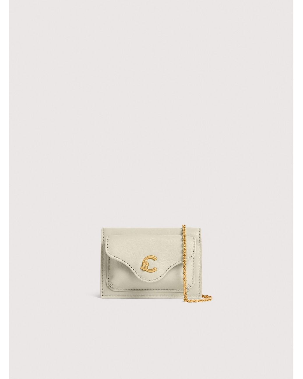 Coccinelle Natural Smooth Leather Card Holder C-Me
