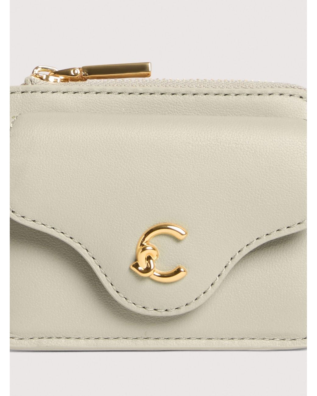 Coccinelle Natural Smooth Leather Card Holder C-Me Small