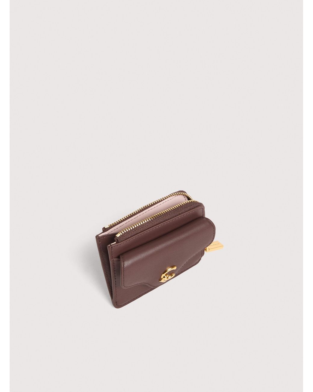 Coccinelle Pink Smooth Leather Card Holder C-Me Small